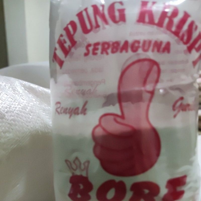 

Tepung krispy cap Bobe 1 biji