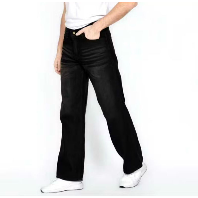 UNISEX - CELANA PANJANG PRIA WASHED LOOSE FIT PRIA CELANA PRIA JEANS GOMBRONG  SKENA OUTFIT - CASUAL
