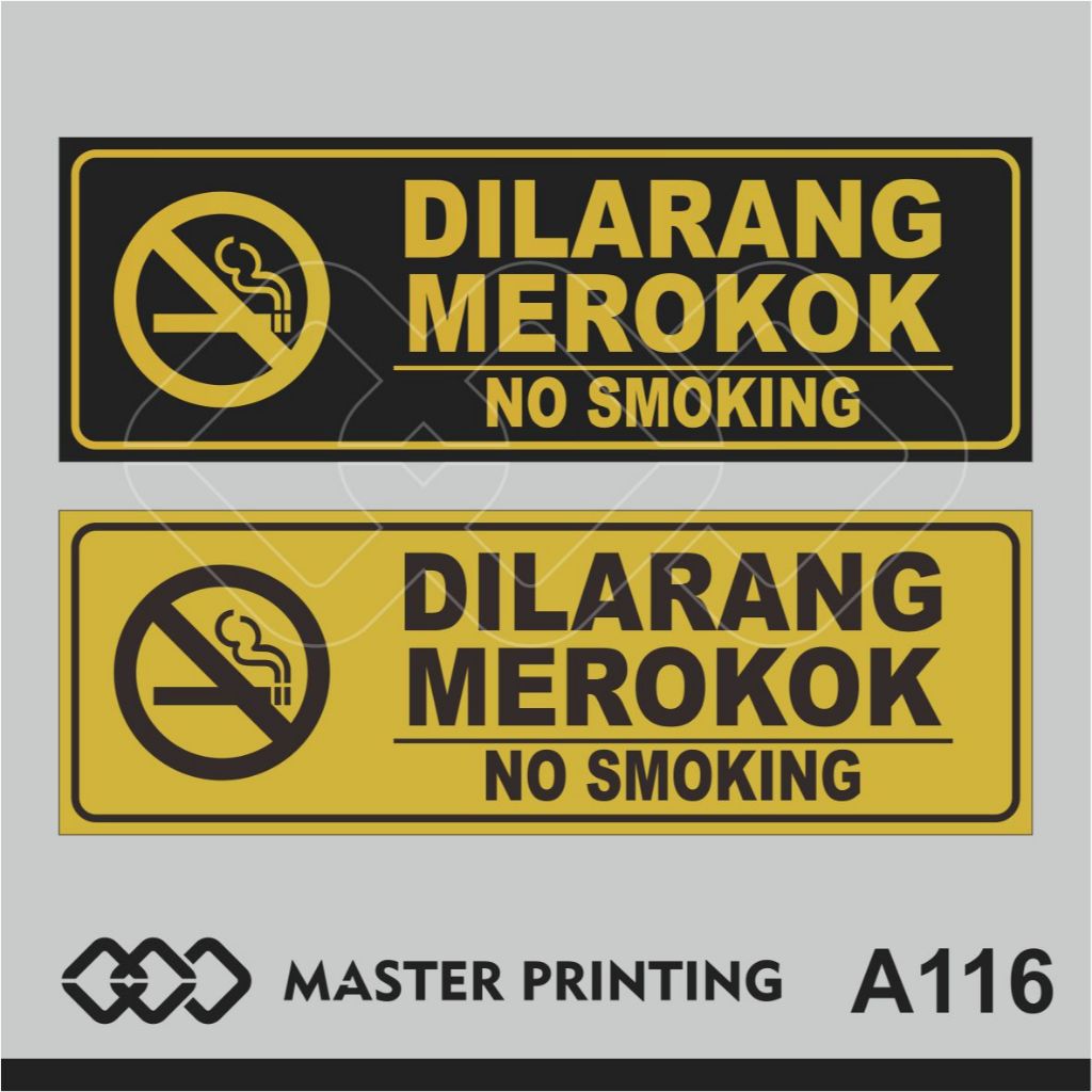 

A116 - Acrylic Sign, Stiker Akrilik Dilarang Merokok, Tahan Air, Termurah, dan Bisa Custom