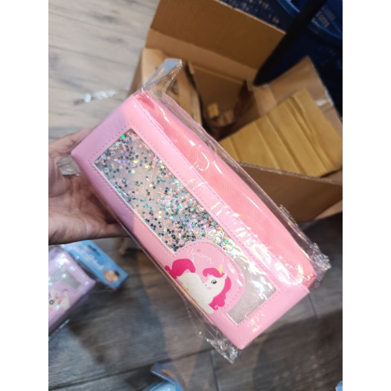 

Tempat pensil uniqorn Glitter dua ruang