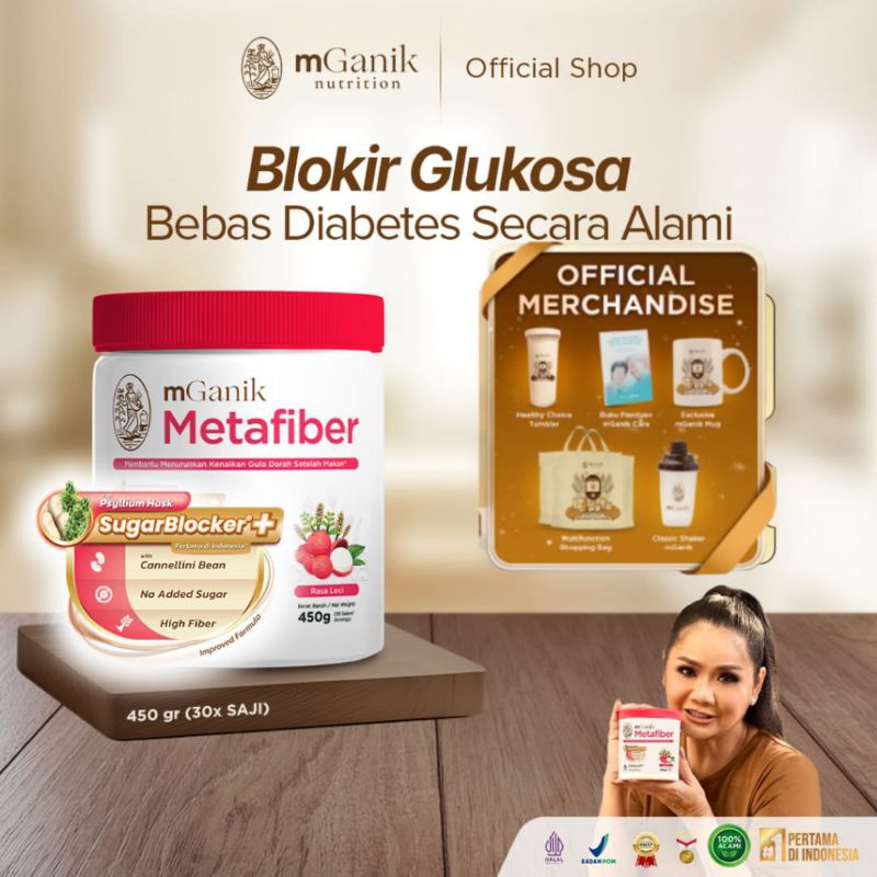 MGANIK METAFIBER DRINK 450 GRAM SUPLEMEN SERAT DIABETES