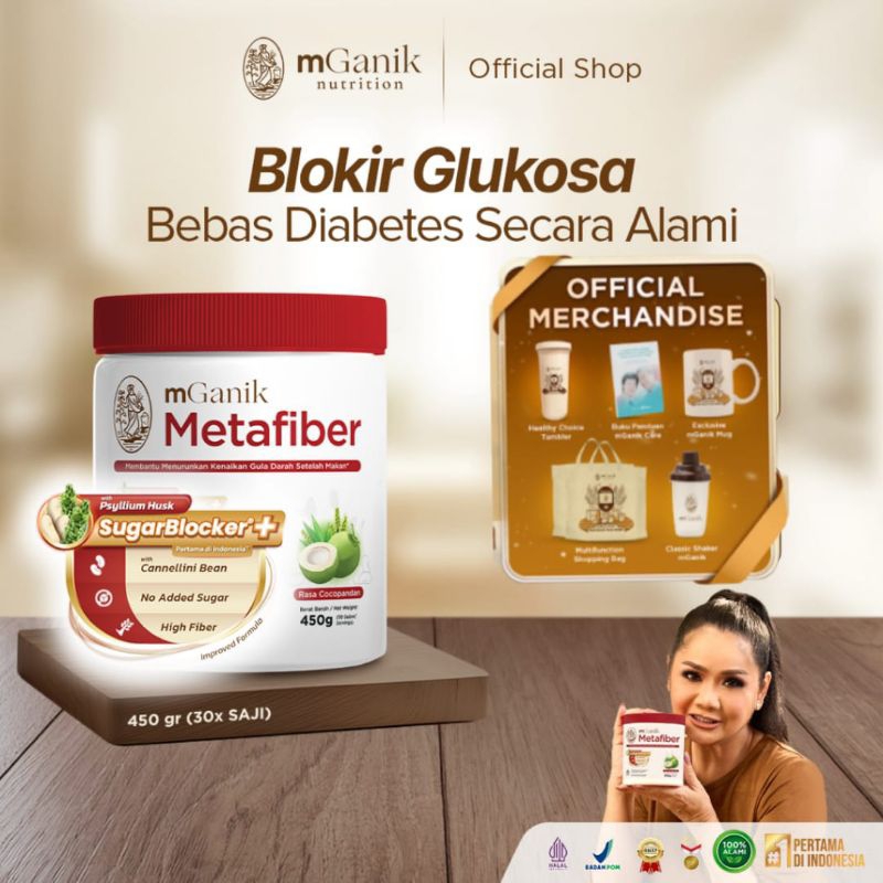 MGANIK METAFIBER -  MGANIK MULTIGRAIN SOLUSI GULA DARAH/DIABETES BPOM HALAL