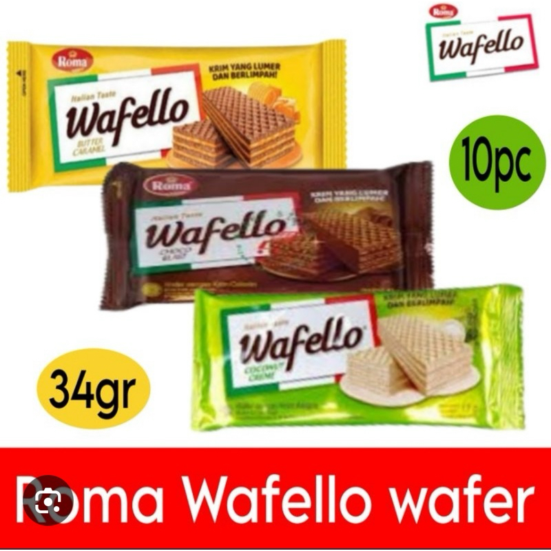 

Wafello wafer 37,5 / 34 gram aneka varian