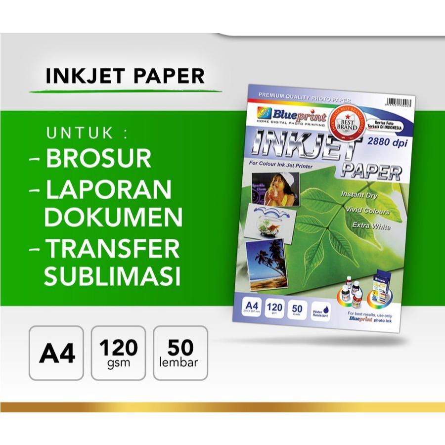 

BP-IPA4120 Kertas Inkjet Paper A4 Blueprint 120 Gsm