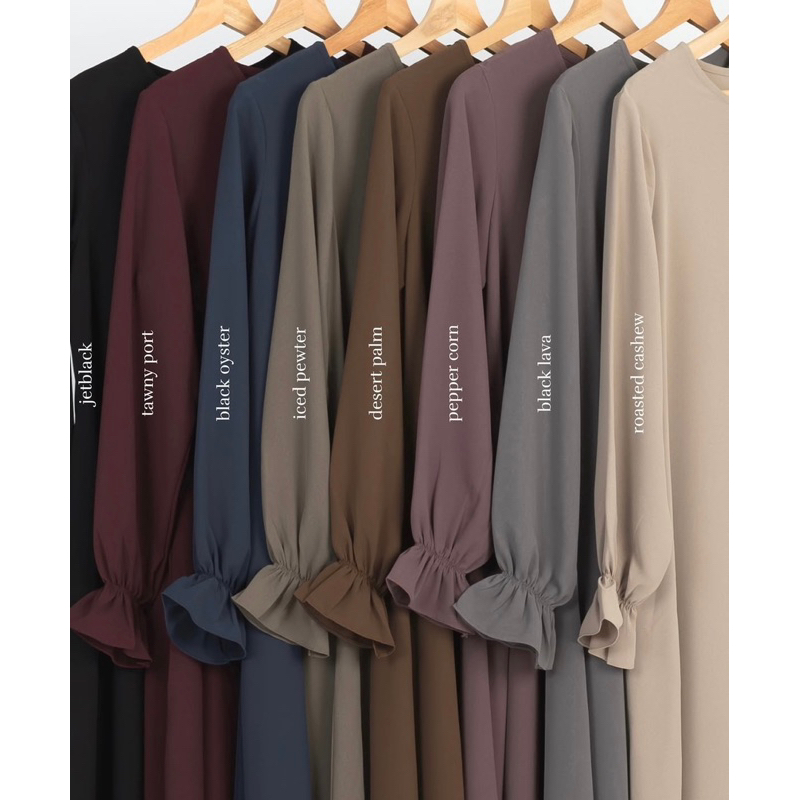 Preloved second New basic dress tawny port size L by Auroraclo terbaru batch3