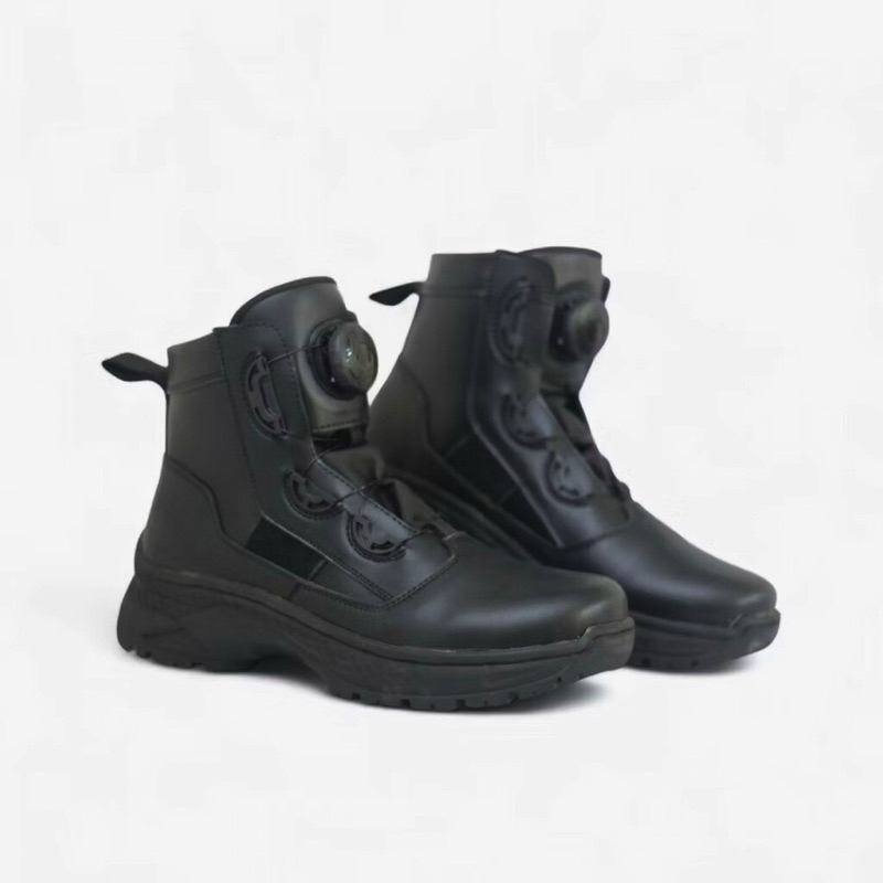 PDL Tali Putar Sepatu PDL Tali Putar Midtrack Kulit Microfiber Anti Air Sepatu PDL Tali Putar Midtra