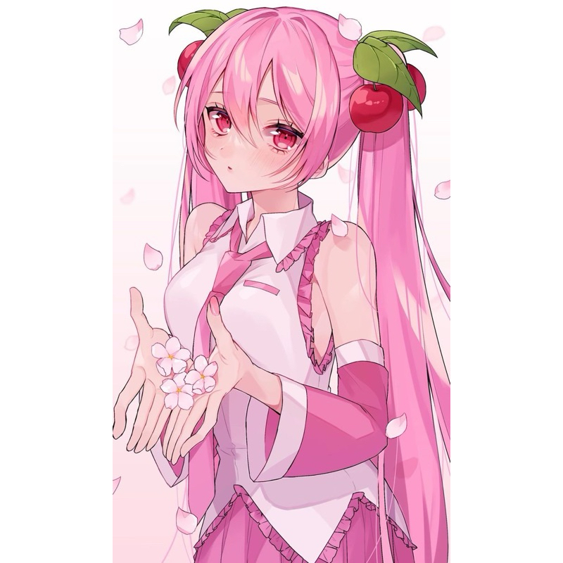 (SECOND) Sakura Miku Uwowo + Wig