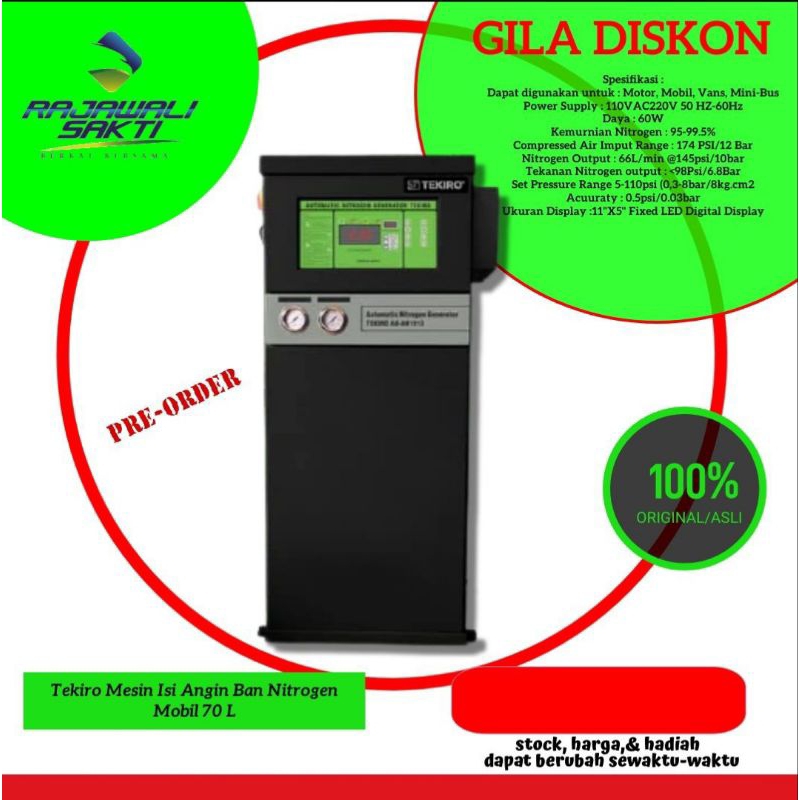 MESIN PENGISIAN ANGIN NITROGEN MOBIL (GT-PAN)