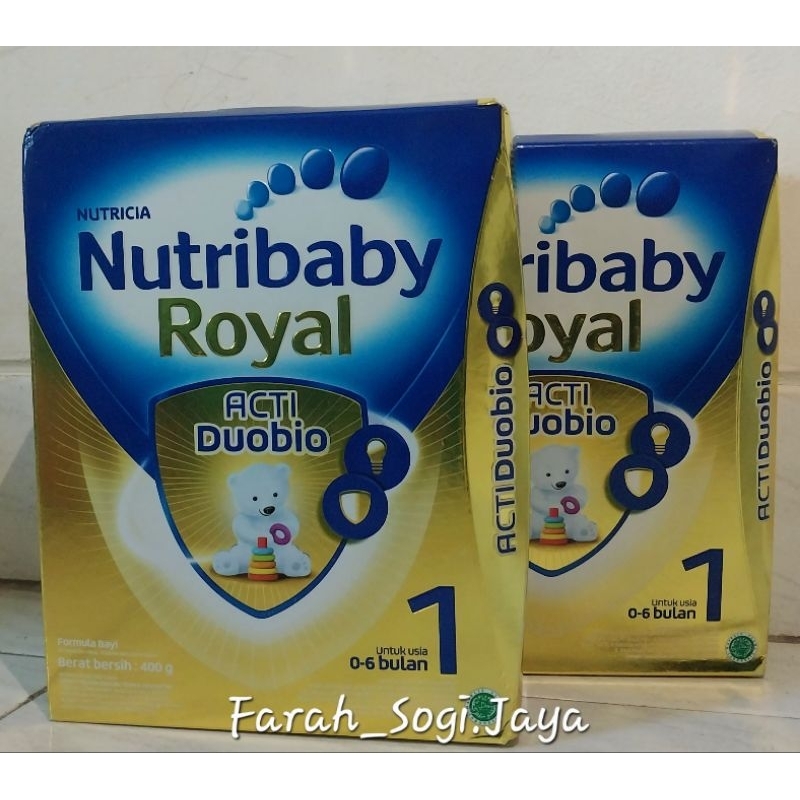 Nutribaby Royal 400 grm Tahap 1 (06Bln) | Susu Nutribaby Royal Susu Formula Bayi Usia 0-6 bulan ukur