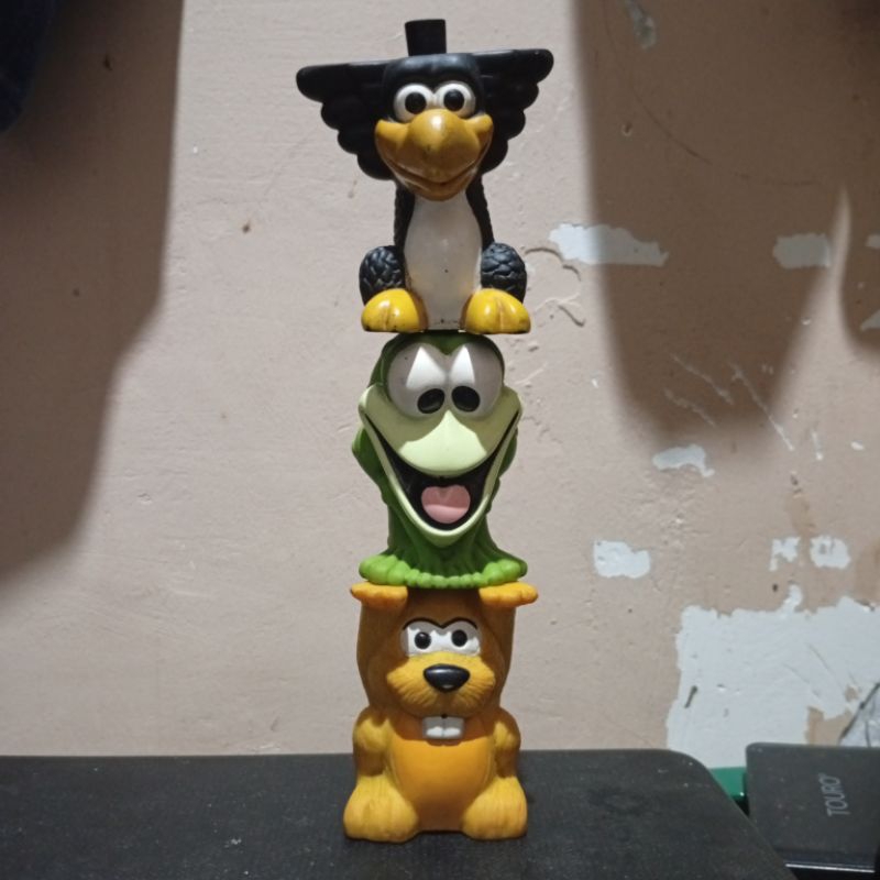 texas chicken toys animal totem vintage 1997