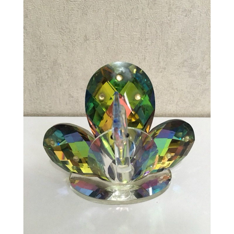 kristal hiasan rumah kristal angsa (preloved)