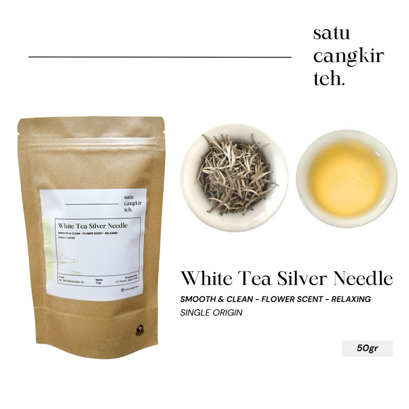 

Satu Cangkir Teh - White Tea Silver Needle (50gr) | HIGH GRADE | Indonesian