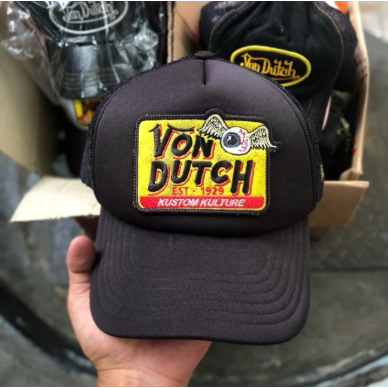 Trucker Hat Von Dutch Big Patch Eye Ball second (rare)