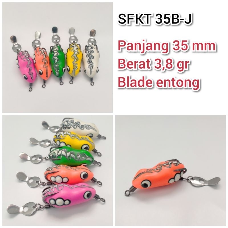 Ceprot Lure SFKT 35B-J Soft Frog Killer 3,5 cm Blade Jaws Berisik Ultralight fishing Umpan Pancing C