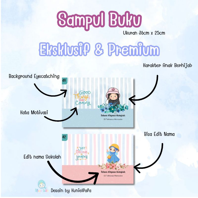 

PART 3 || SAMPUL BUKU ANAK SEKOLAH KARAKTER CEWEK BERHIJAB