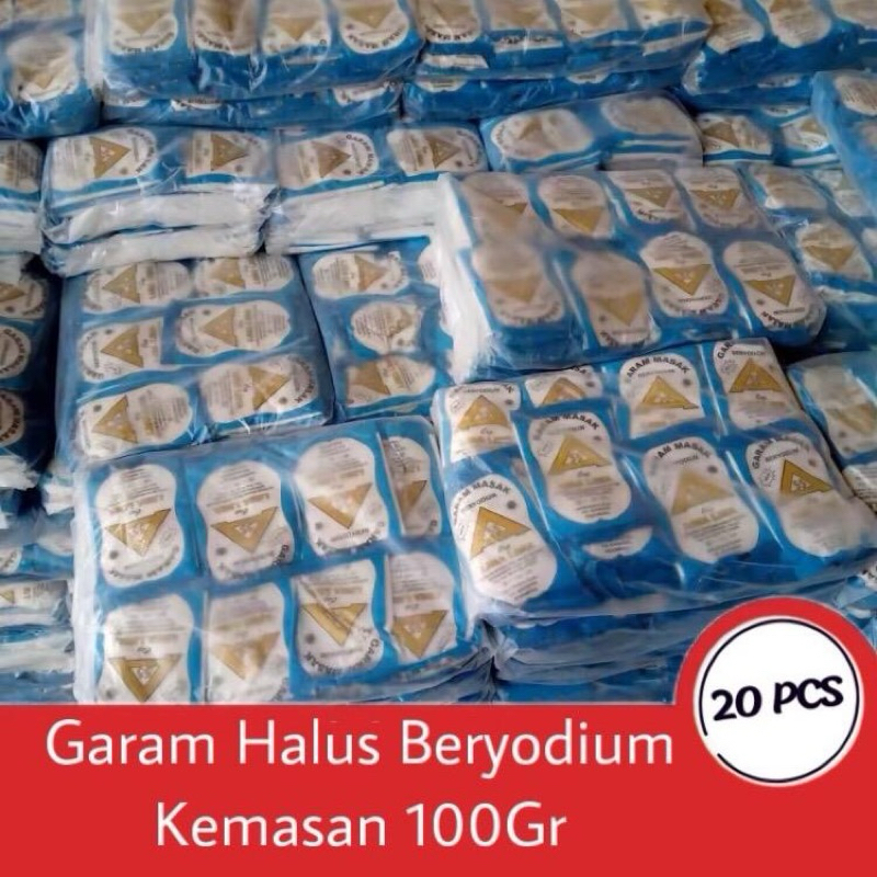 

20 Pcs Garam Masak Bumbu Dapur Beryodium Bahan Masakan Salt Garam Masak