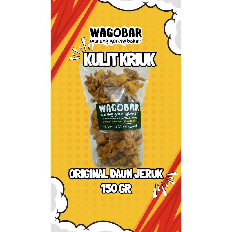 

Kulit ayam Crispy Original daun jeruk 150gr