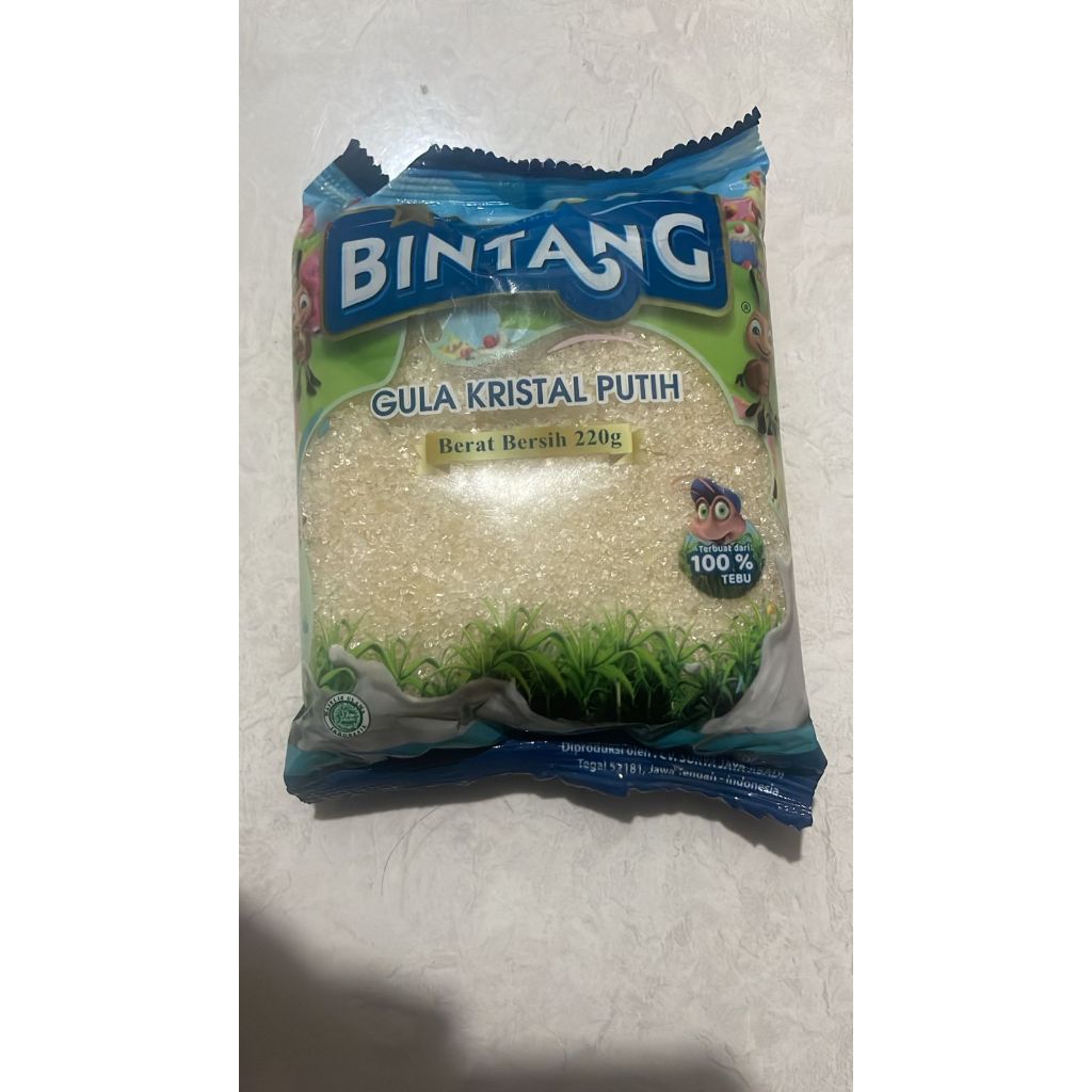 

1Pcs Gula Pasir Bintang Kemasan 220Gr