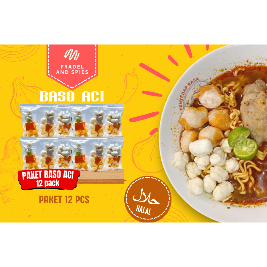

Paket Baso AcI 12 PCS paket hemat paket murah baso aci spesial
