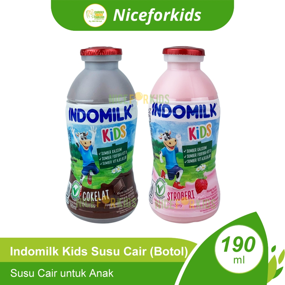 

Indomilk Kids Bottle 190 ml / Susu Siap Minum
