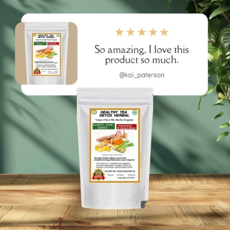 

KEMASAN CELUP TEH JSR RIMPANG KUNYIT JAHE SEREH SERAI ALA tea bag organik
