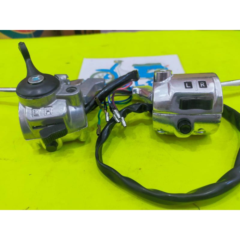 holder saklar lampu switch set handel kanan kiri motor yamaha L2G L2 G YB100 YB 100 YL2G
