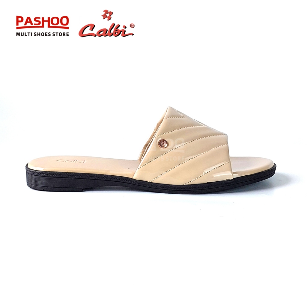 CALBI KA 340 KREM Sandal Wanita Selop Kasual Original