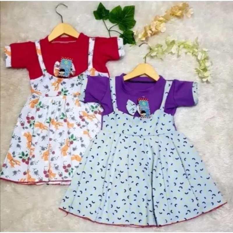 DRESS KODOK ANAK/BAJU OVERAL ANAK USIA 2-3 TAHUN UKURAN S