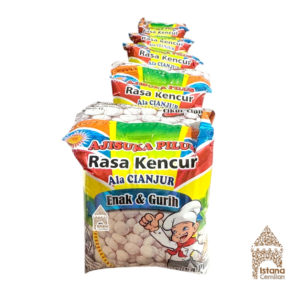 

Ajisuka Pilus Rasa Kencur Cikur Ala Cianjur (isi 10 pcs)
