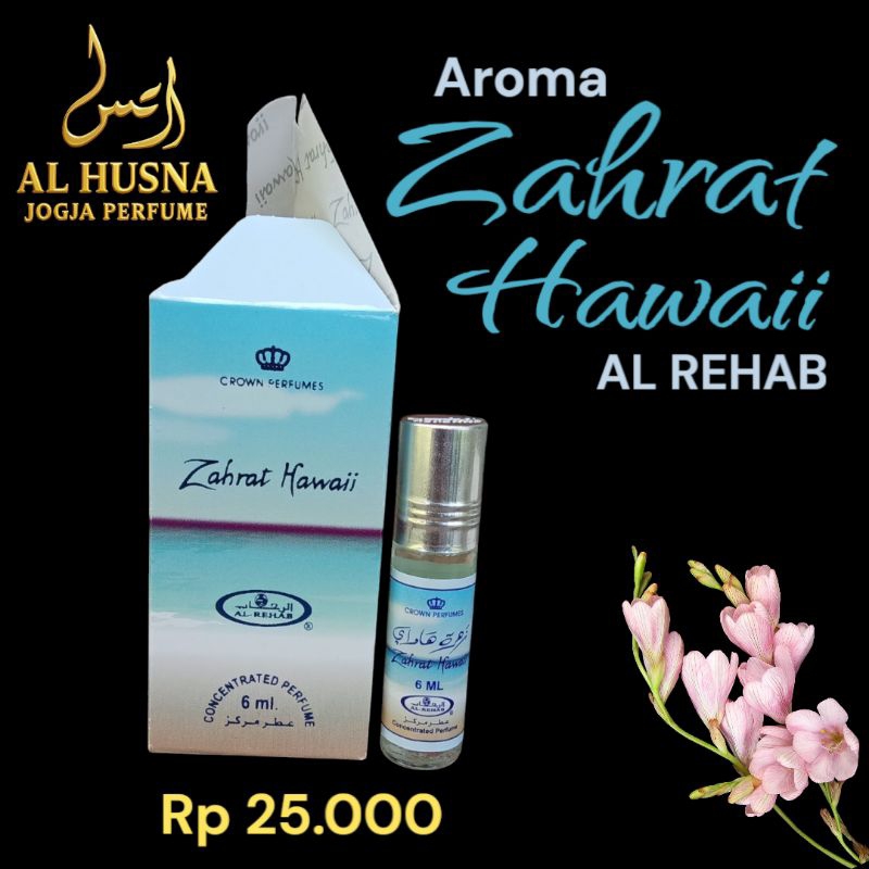 Parfum Al Rehab aroma Zahrat Hawaii Original