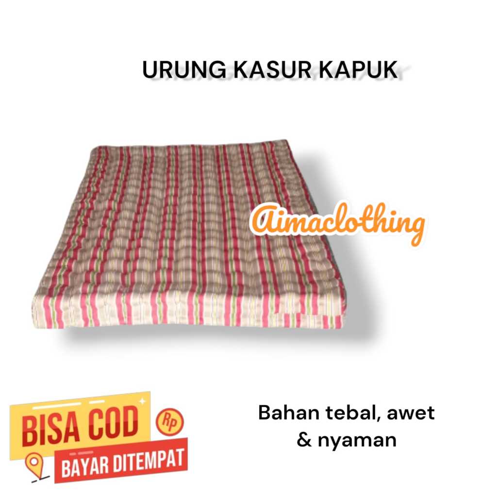 urung kasur kapuk Glatik no 3 ukuran nyaman dipakai awet bertahun-tahun sarung kapuk randu ukuran ju