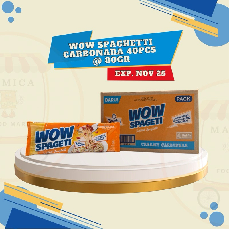 

WOW SPAGHETTI CARBONARA ECER 80 GR | EXP NOV 2025