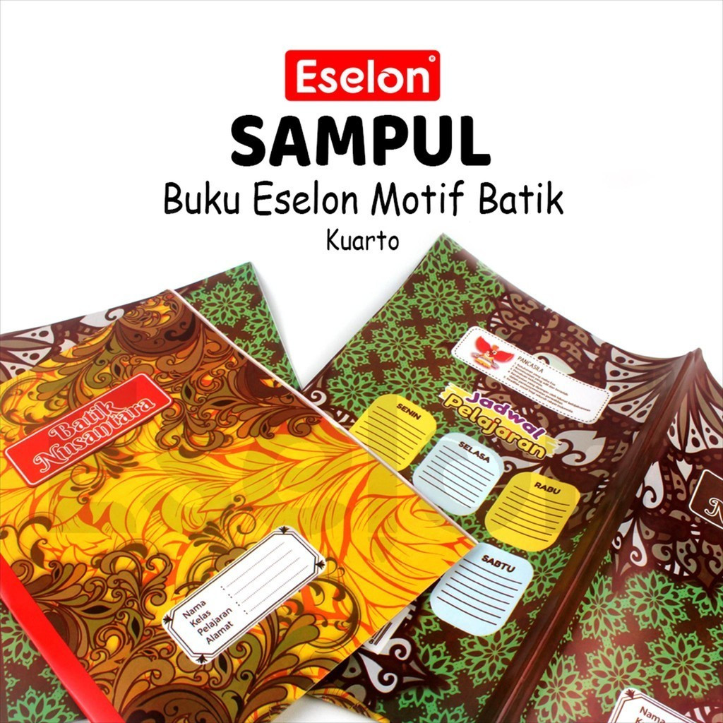 

(1 PACK) SAMPUL BUKU BATIK KWARTO DAN BOXY