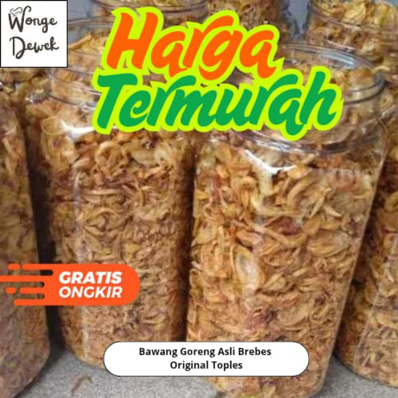 

Bawang Goreng Asli Brebes Original Toples