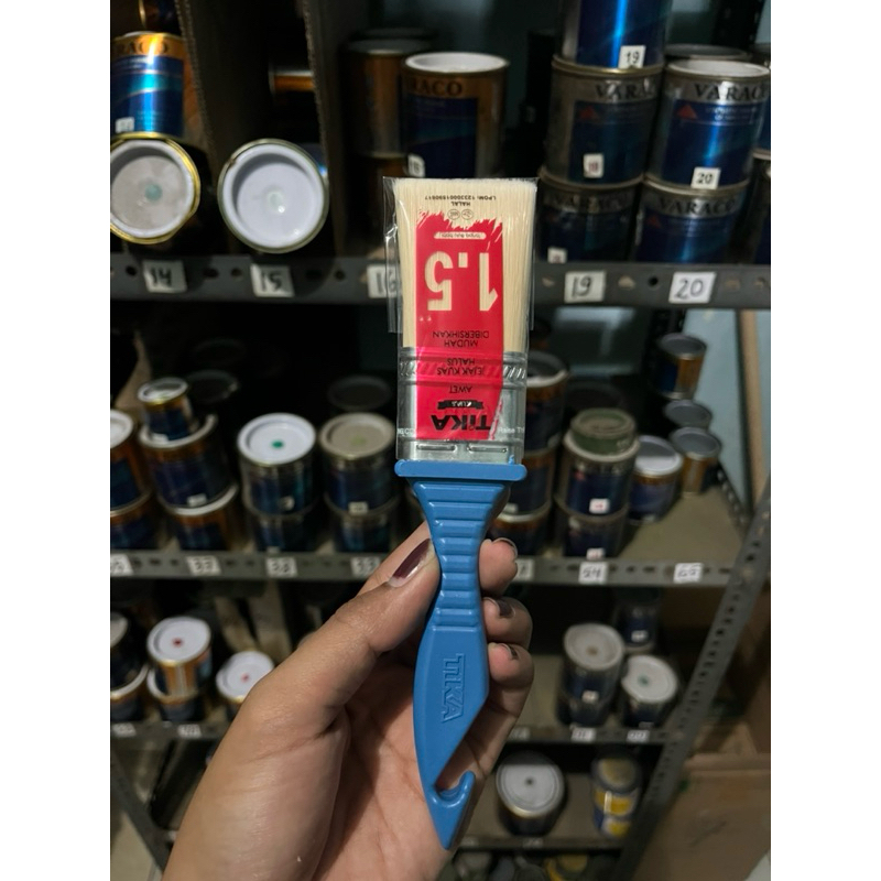 Kuas Tika / Kuas Tembok / Kuas Kayu / Kuas Cat / Kuat Merk Tika