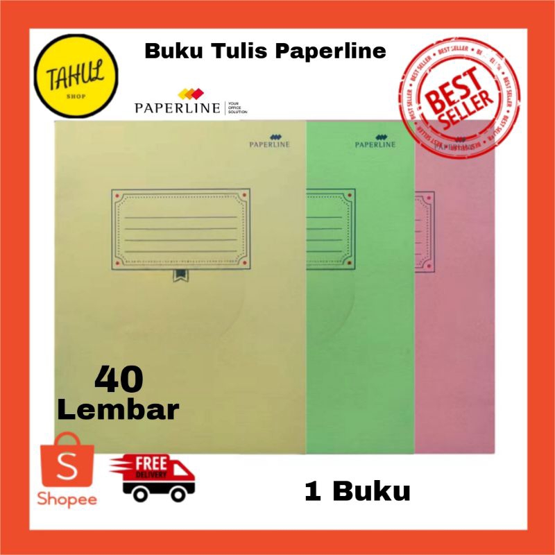 

1 Buku !!! Buku Tulis PAPERLINE 40 Lembar Polos