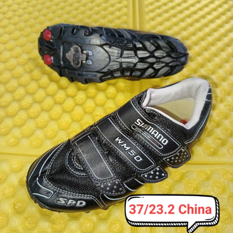 OBRAL Sepatu Sepeda Roadbike SHIMANO SPD Size 37/23.2 CM Second