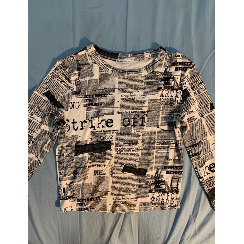 croptop longsleeve bershka y2k