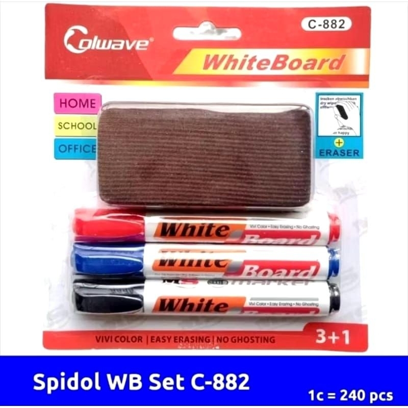 

#SET SPIDOL WHITEBOARD C-882
