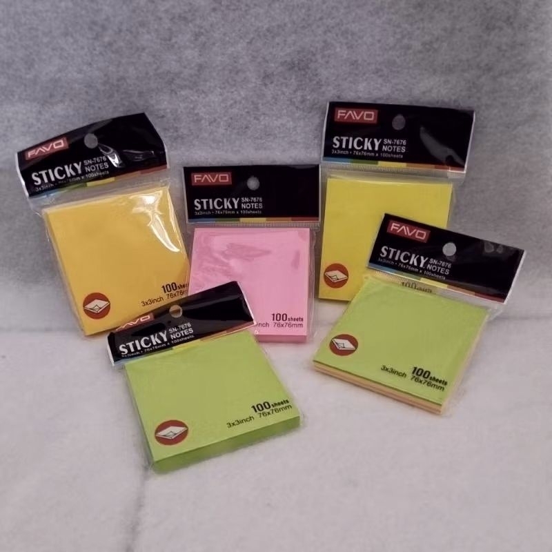 

Sticky Notes 3x3in 76x76mm Sticky Notes Kertas Memo Tempel 3x3in 76x76mm
