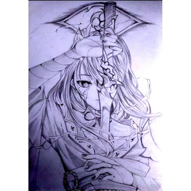 SKETSA ANIME/SEMI REALISTIK A4/A5 CUSTOM