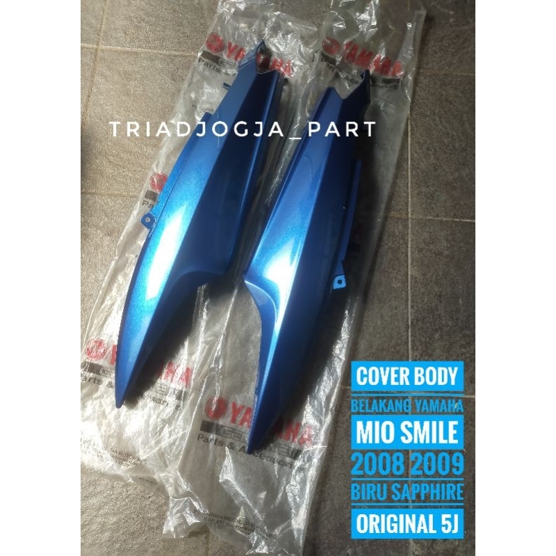 cover body belakang kanan kiri mio smile 2008 2009 biru sapphire sp original 5J