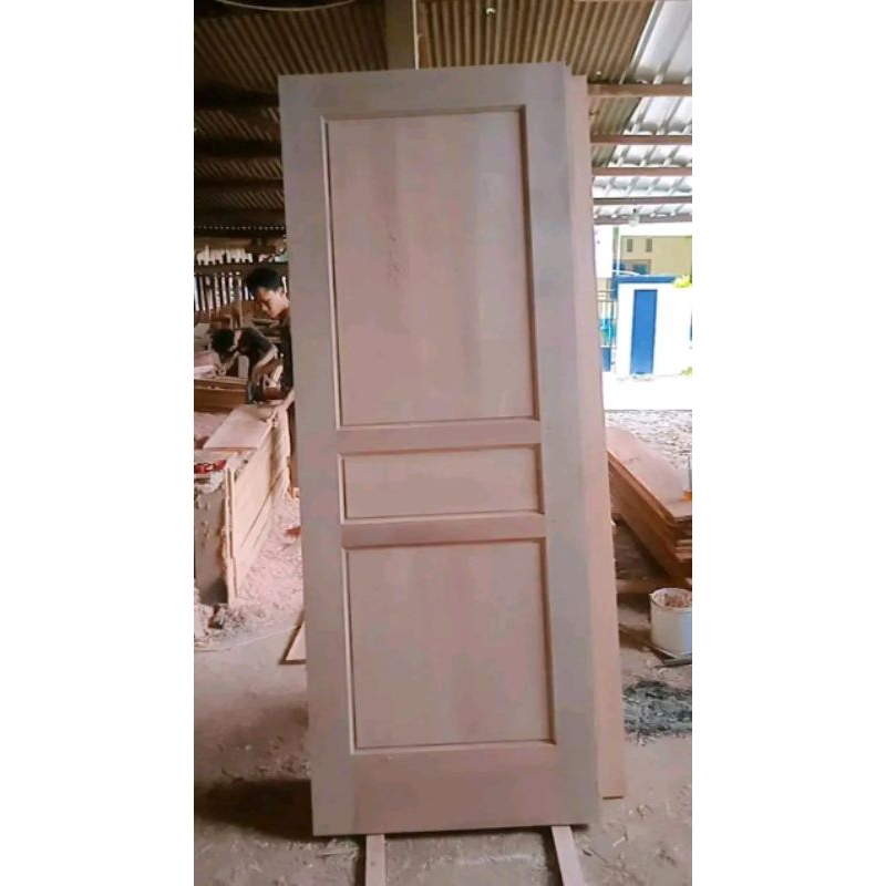 1 set kusen+daun pint loster kayu bayur