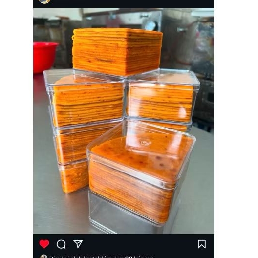 

Lapis premium telur ayam kampung 1/4 loyang mini