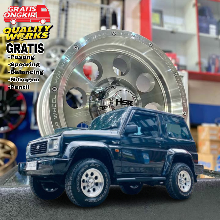 Velg Mobil Taft Ring 15 Lebar 8 Velg Model Offroad Hsr Wheel Duffy