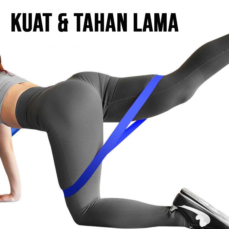 FREE ONGKIR RESISTANCE BAND KARET OLAHRAGA ALAT OLAHRAGA KAKI & PANTAT BAHAN KUAT & ELASTIS