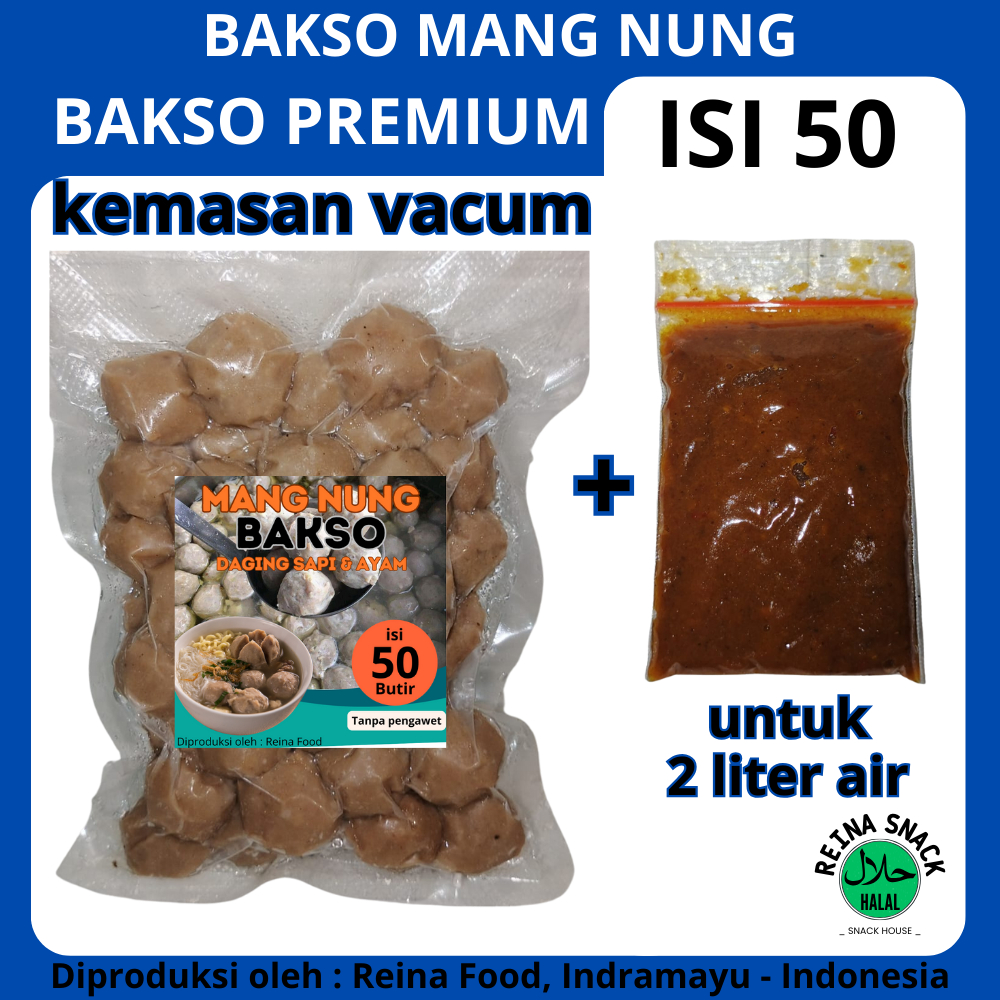 

BAKSO PREMIUM ISI 50 DAGING SAPI DAN AYAM PLUS BUMBU