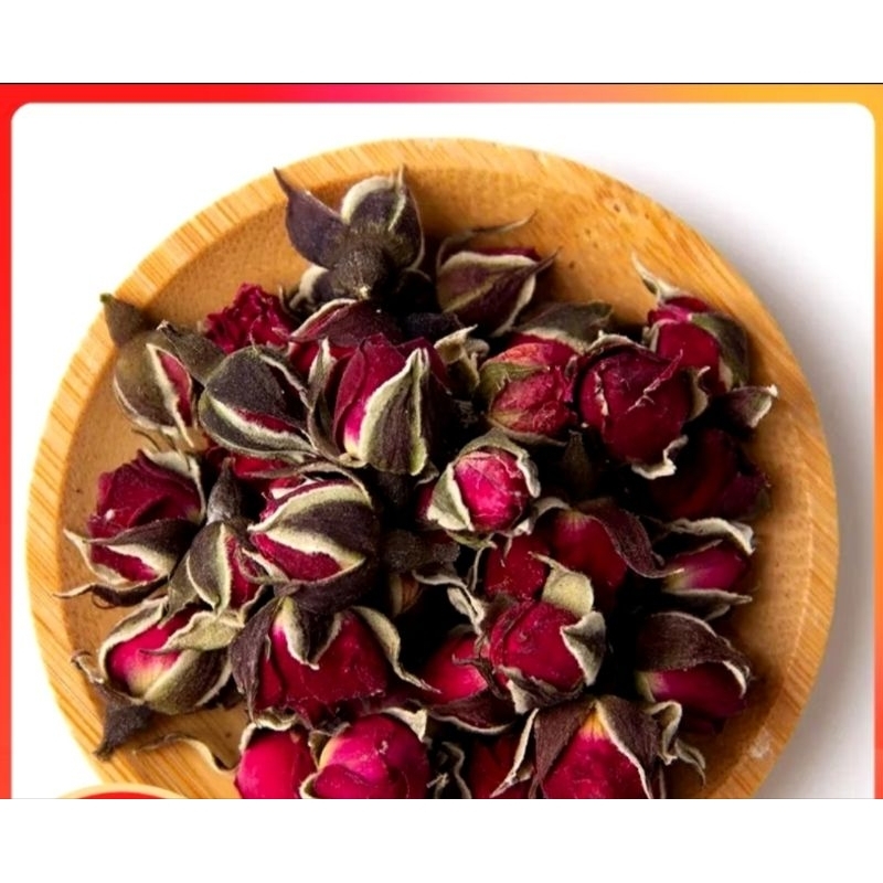 

Golden Edge Rose Bud Flower Tea / Teh Bunga Mawar Emas / Golden Rose Tea 10 gr