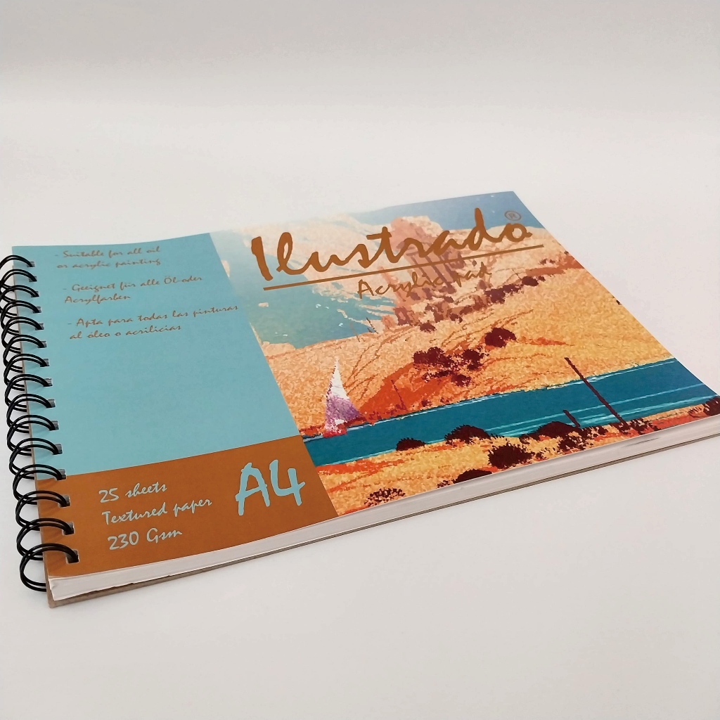 

Ilustrado Acrylic Pad | Sketchbook | Buku Sketsa | Drawing book tebal | Textured Papers
