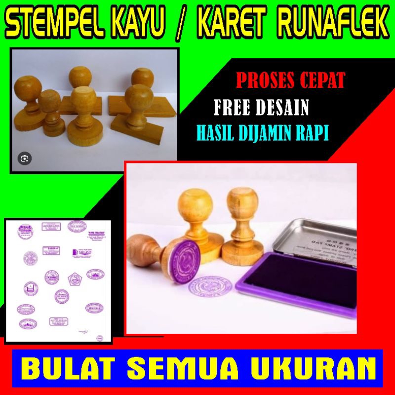 

STEMPEL KARET / RUNAFKEK BENTUK BULAT dan OVAL CETAK KOMPUTER